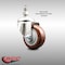 Service Caster 3 Inch 316SS Maroon Polyurethane Wheel Swivel 1/2 Inch Threaded Stem Caster SCC SCC-SS316TS20S314-PPUB-MRN-121315 - alternate 3